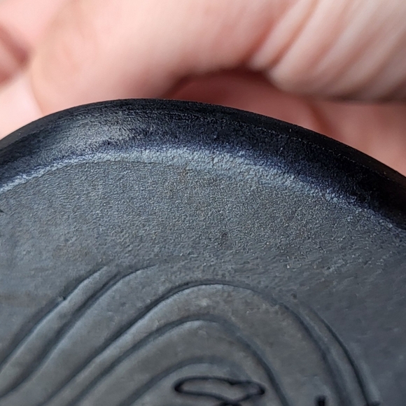 Paul Green Leather Munchen Low Kitten Heel Sandals Black Y2K Size 6 - Picture 12 of 12